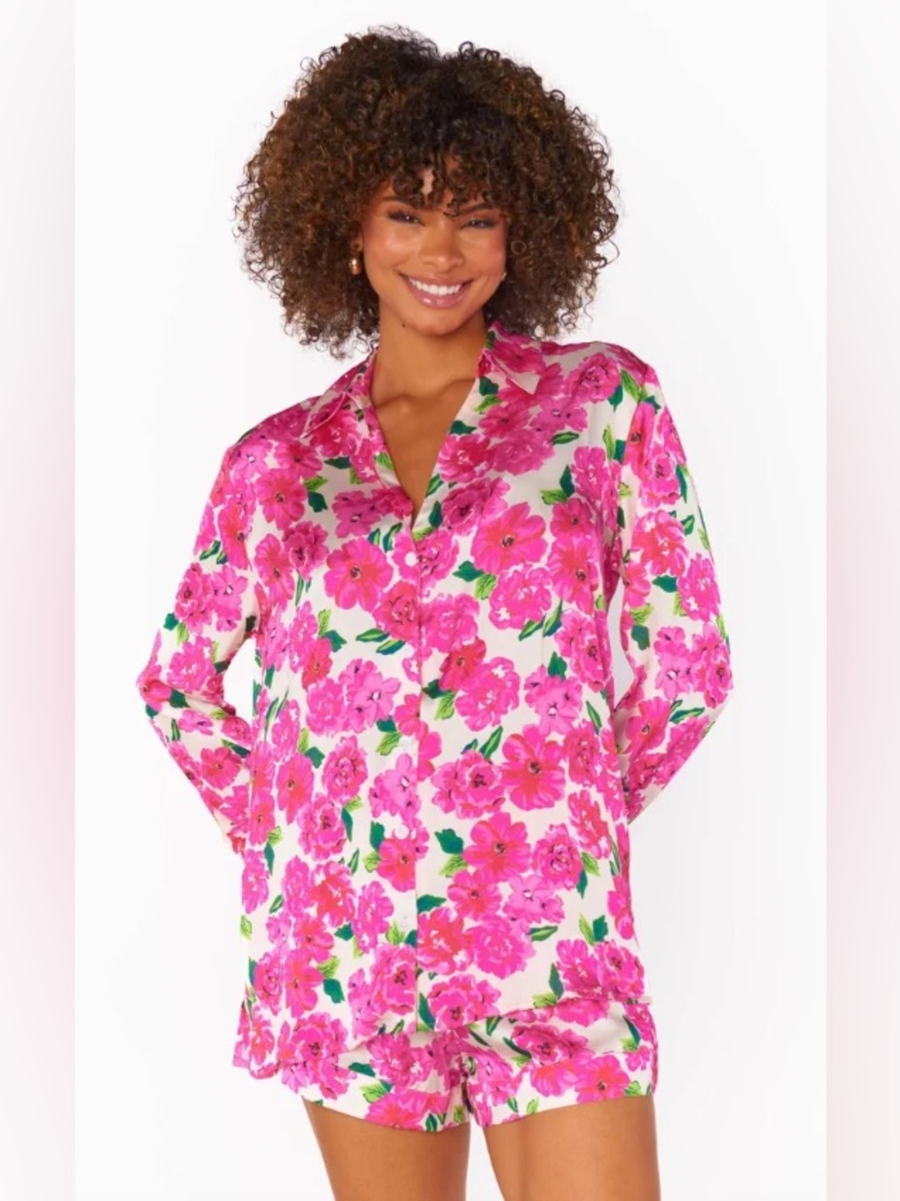 show me your mumu floral early riser pj set soiree medium